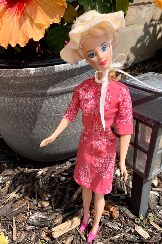 Pink Floral Easter Vintage Inspired Spring Dress for Barbie - Etsy Pink Floral Easter Vintage Inspired Spring Dress for Barbie - Etsy