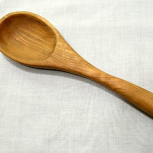 Cherry Wood Kitchen Serving/Stirring Spoon, Handcrafted Great Gift