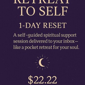 Retreat to self: 1-daagse reset | Zelfgeleide spirituele ondersteuning + kaart trekken