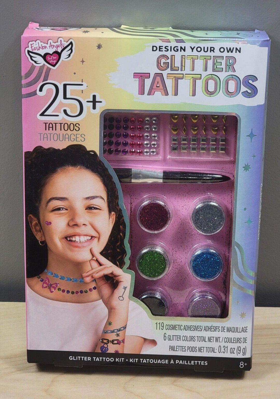 Girls Glitter Tattoos 25 Kids Tattoos Toys Craft Kits Kids Etsy