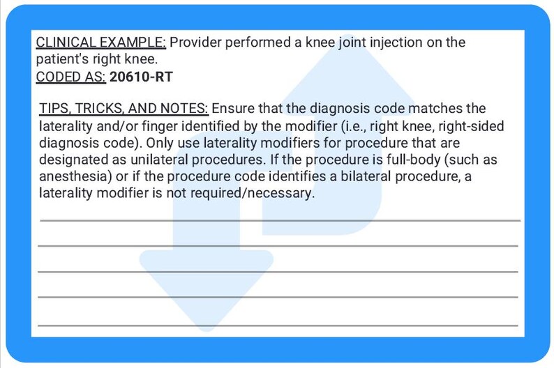 Modifier Flashcards *digital Download* - Etsy