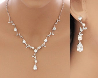 silver bridesmaid jewelry