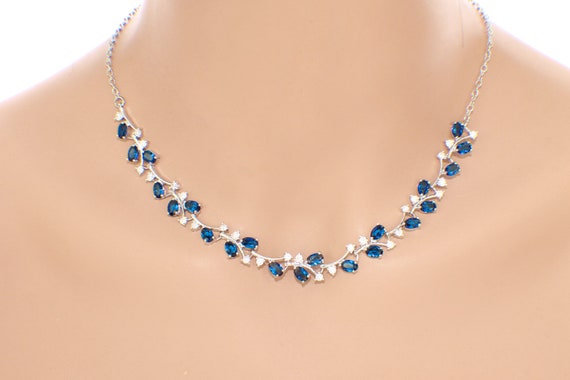 Beautiful Bridal Pearl Necklace with Something Blue for Weddings – Poetry  Designs
