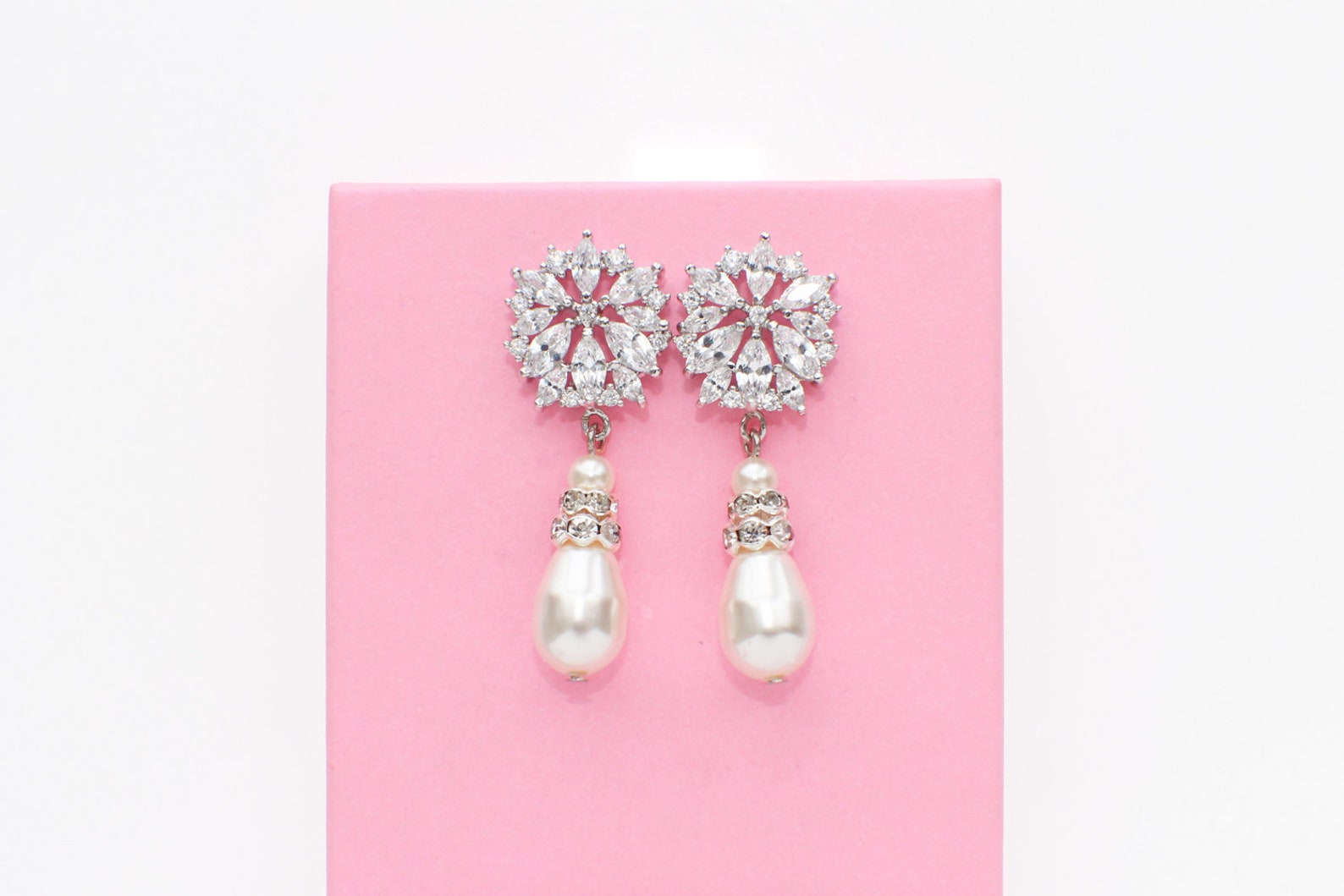 Pearl Bridal Jewelry Set Pearl Bridal Bracelet Pearl Bridal Etsy