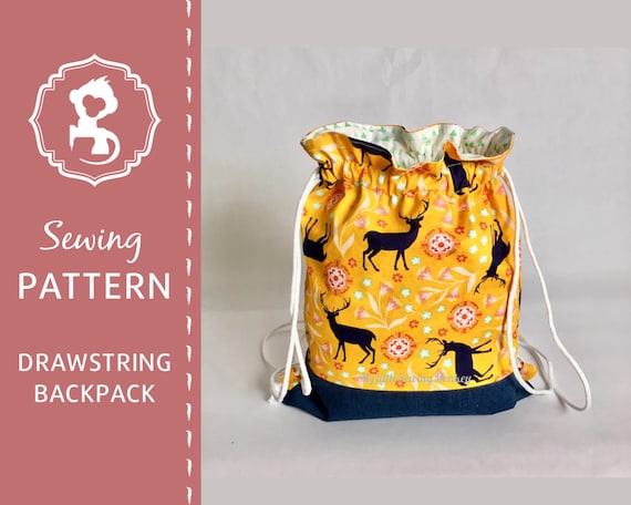 DIY Drawstring Backpack  How to Make a Drawstring Backpack