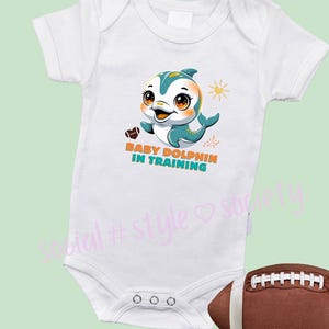 Baby Dolphin in Training | Miami Football-Inspired Onesie