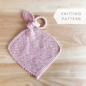 knit pattern, knit lovey pattern, diy baby lovey, knit lovey, knit baby toy, knit baby shower gift