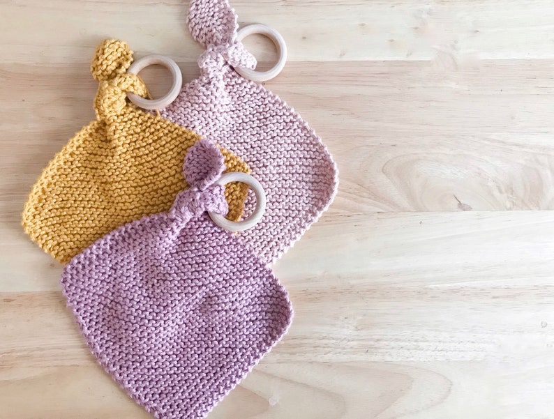 Knit pattern knit lovey pattern diy baby lovey knit lovey Etsy