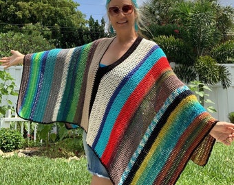 boho poncho sweater