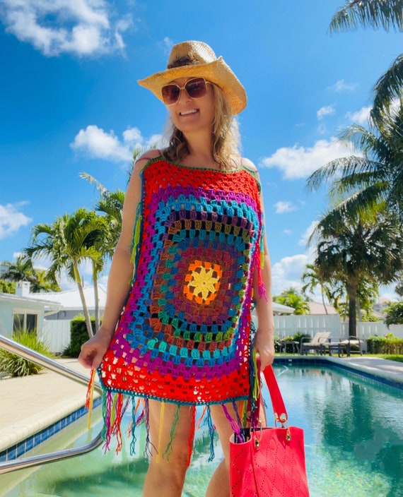 DHgate.com:Womens Crochet Skirt Beach Sarong Tunic Cover-Up