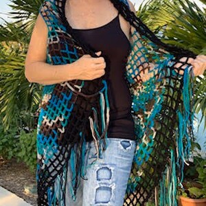 Boho Crochet Vest Pattern, Boho Crochet Pattern, Boho Pattern, Boho Vest, Hippie Vest Pattern, Crochet Boho Vest Pattern, Bohemian Vest image 5