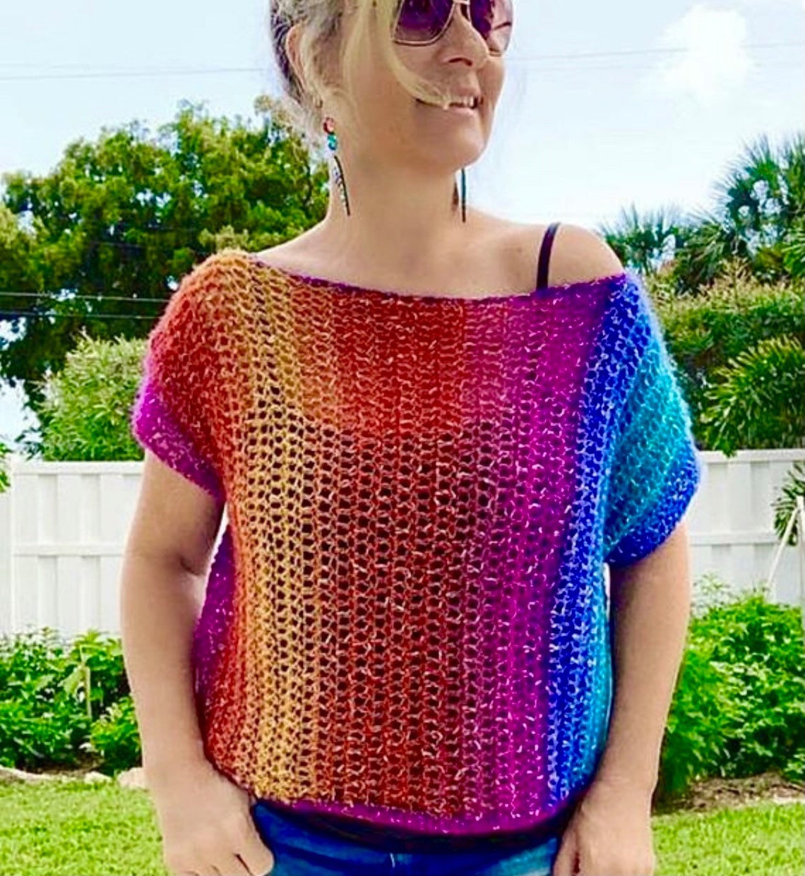 Rainbow Sweater Pattern Rainbow Sweater Women Crochet - Etsy Australia