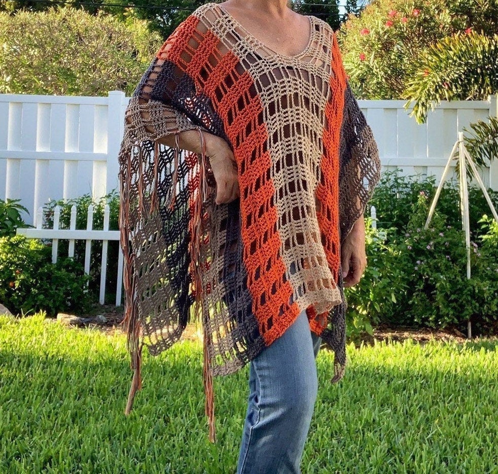 Bohemian Poncho Boho Poncho Poncho Women Bohemian Top | Etsy