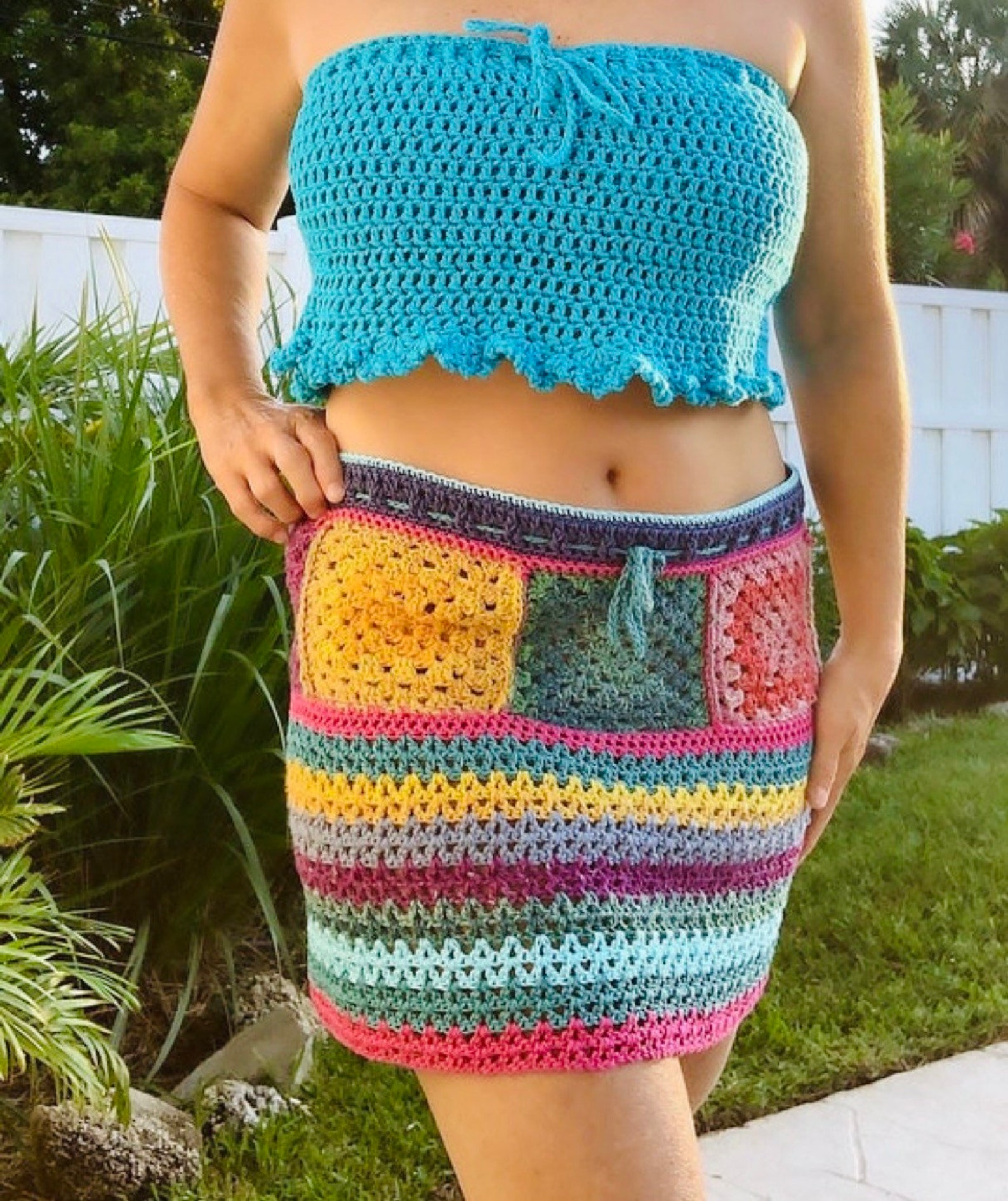 Crochet Mini Skirt Pattern Crochet Pattern for Women Boho Etsy
