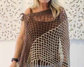 Boho Crochet Wrap Pattern: LM Gold Dust Shawl (PDF Pattern)