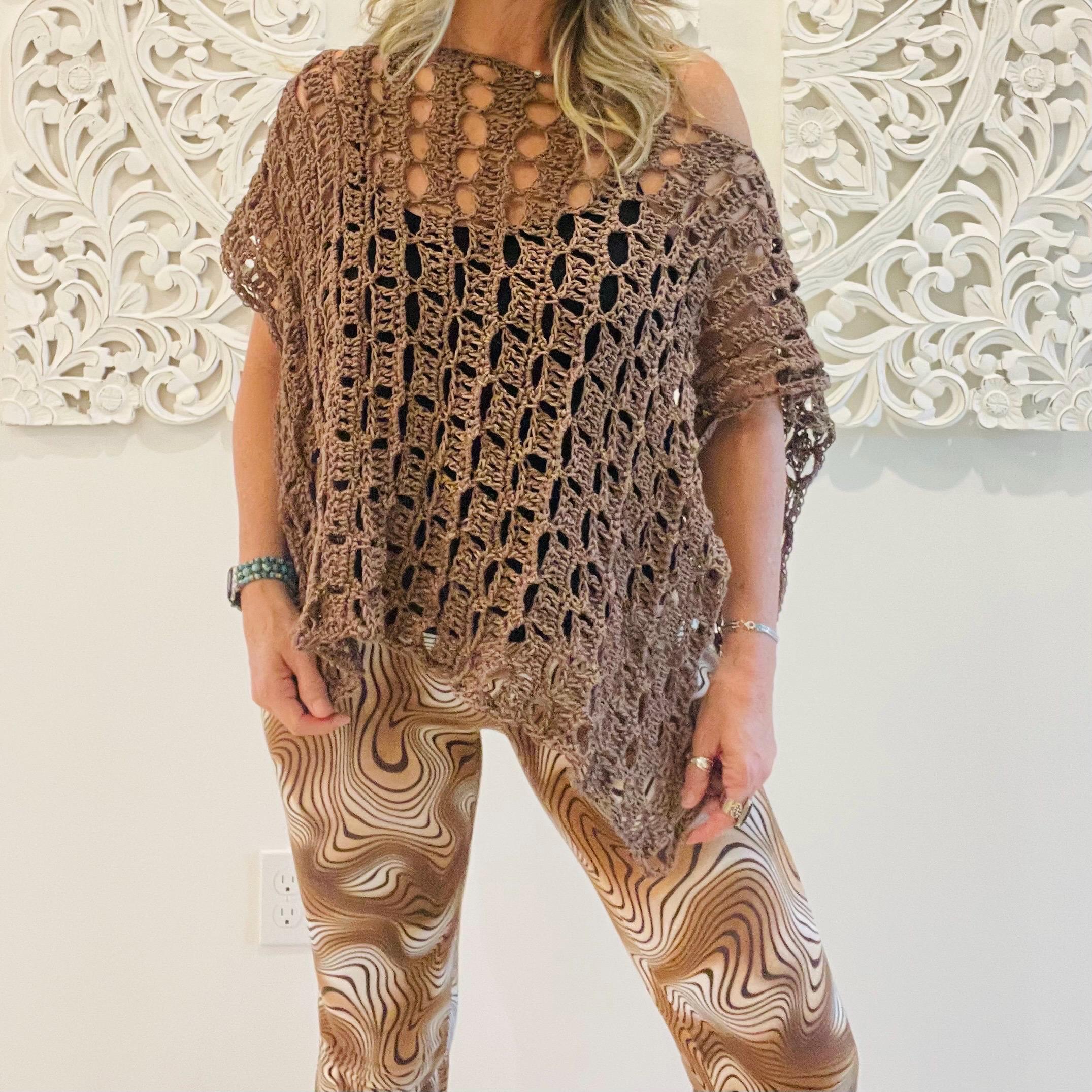30 Hippie Crochet Patterns for Boho Outfits, Bags, Home Décor, and Gifts 13 Strippie Hippie Boho Poncho or Tunic Pattern