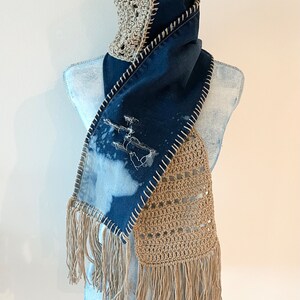 Upcycled Denim Scarf image 7