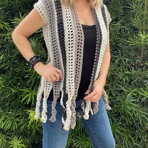 Crochet Cardigan Pattern: Boho Twisted Tunic (PDF Pattern)