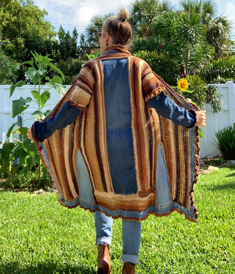 Womens Hippie Coat Denim Hippie Coat Womens Boho Coat Etsy