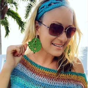 Crochet Earrings Pattern, Quick Crochet Patttern, Boho Crochet Pattern, Easy Crochet Pattern, Crochet Boho Earrings, DIY Earrings, Easy DIY