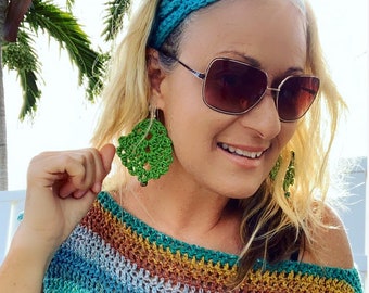 Boho Crochet Earrings Pattern, Easy DIY (PDF Pattern)