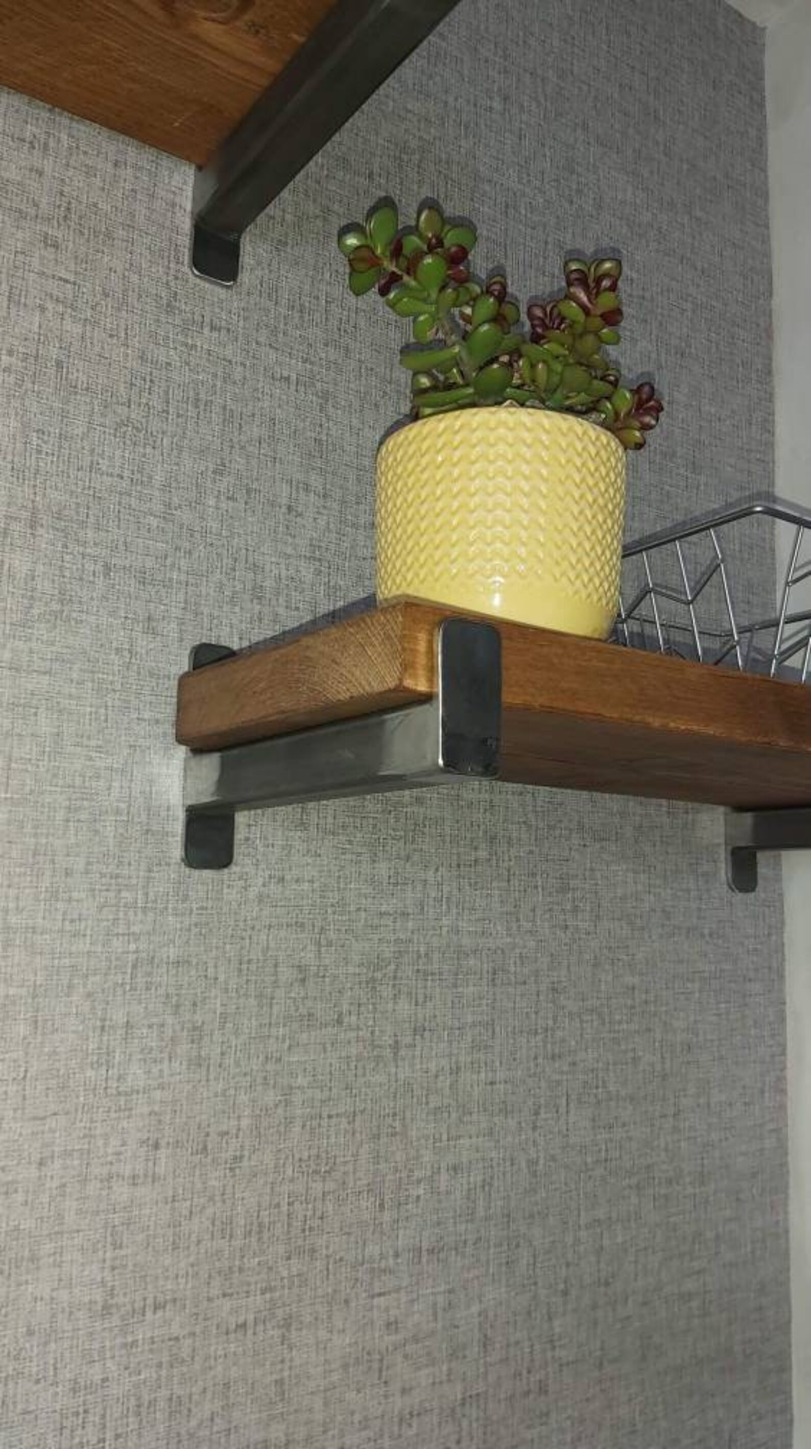 Scaffold Board Shelf With Steel Brackets Etsy UK