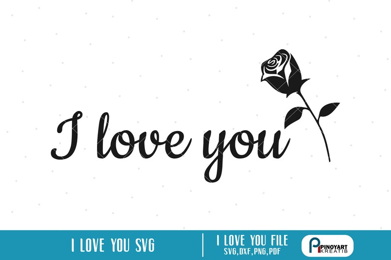 I Love You Svg I Love You Svg I Love You Svg File Etsy