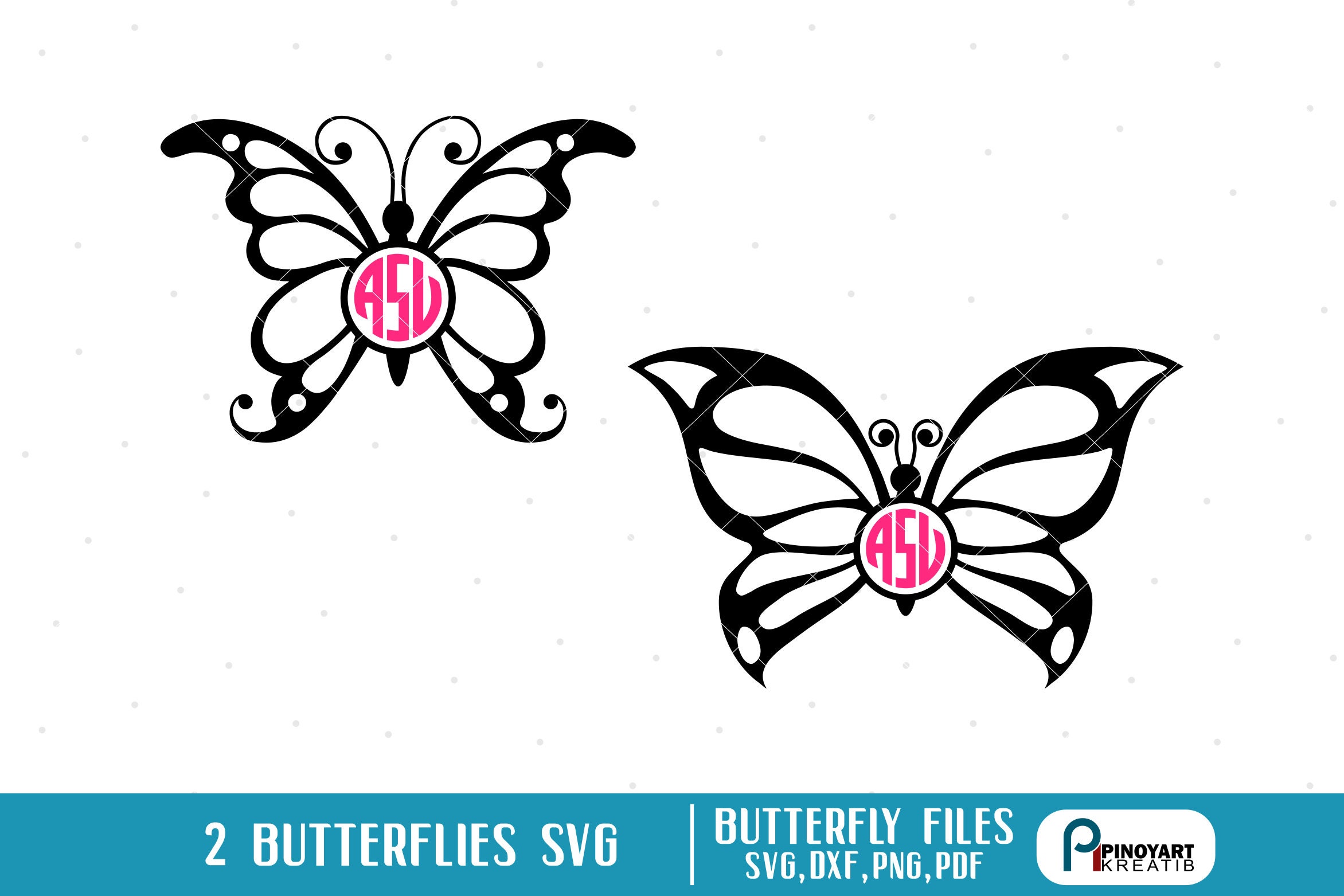 Download butterfly monogram svg butterfly svg butterfly monogram | Etsy