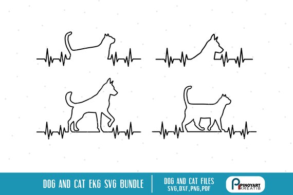 Download Free Dog Heartbeat Svg Cat Heartbeat Svg Cat Svg Dog Ekg Svg Etsy SVG Cut Files