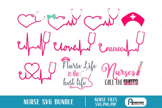 Download Free Nurse Svg Heartbeat Svg Ekg Svg Nurse Life Svg Stethoscope Etsy SVG Cut Files