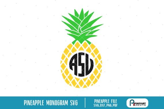 Download Free Pineapple Monogram Svg Pineapple Svg Pineapple Monogram Etsy SVG Cut Files