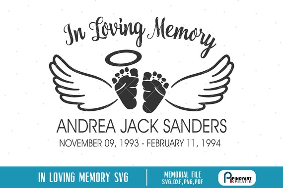 Download In Loving Memory svg Baby Angel svg Angel svg Angel Wings ...