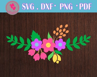 flower svg, flower svg, flower svg file, flower svg files for cricut, flower dxf, flower cut file, flower clip art, floral svg, floral svg