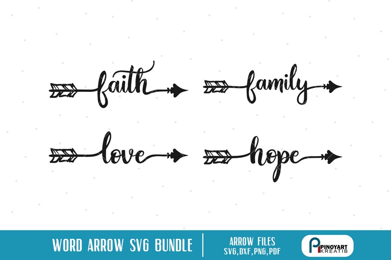 Faith Svg Family Svg Love Svg Hope Svg Faith Arrow Svg Etsy