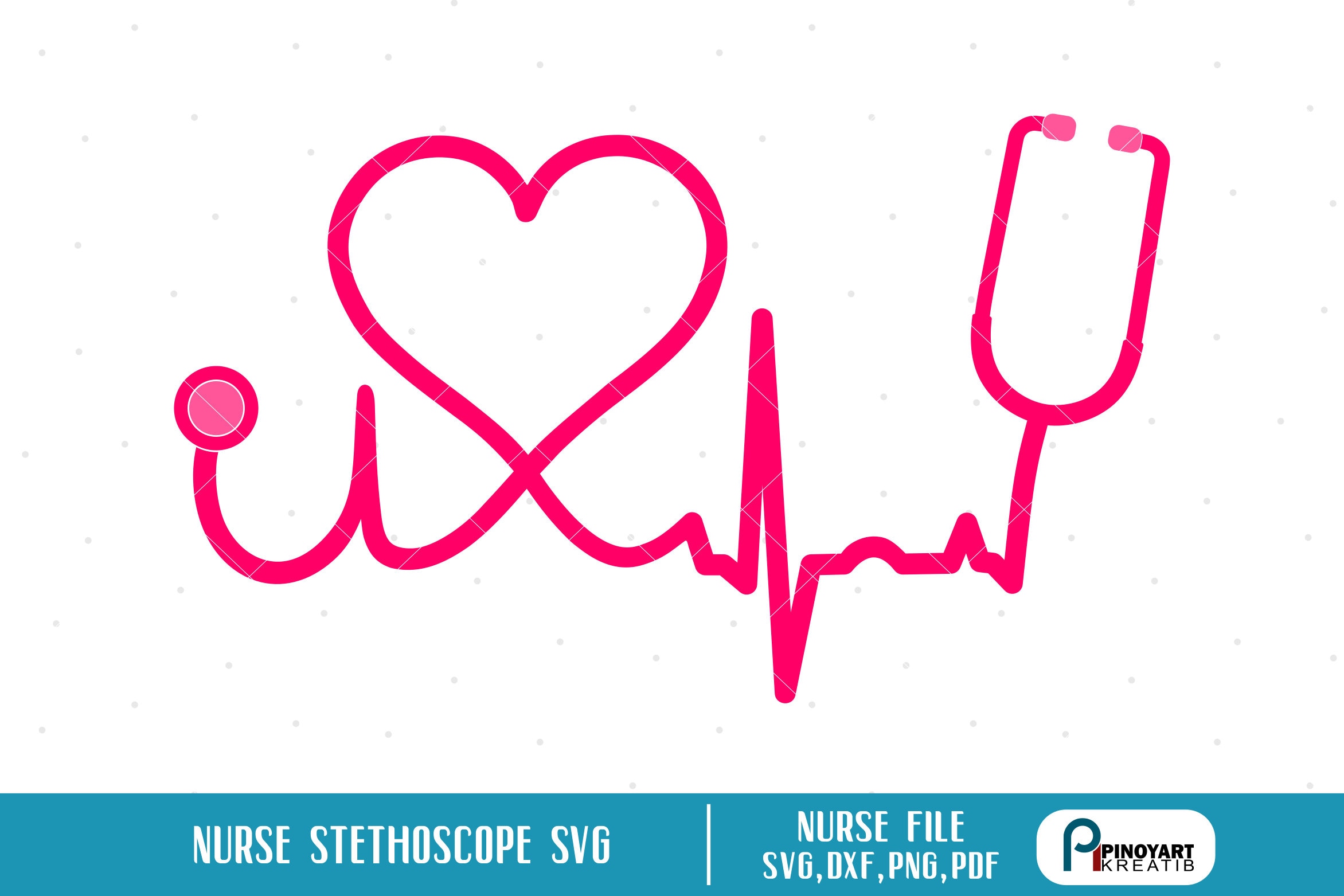Download Nurse Svg Nurse Stethoscope Svg Heartbeat Svg Stethoscope ...