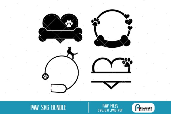 Download Free Paw Monogram Svg Paw Svg Paw Svg File Dog Svg Dog Svg Etsy SVG Cut Files