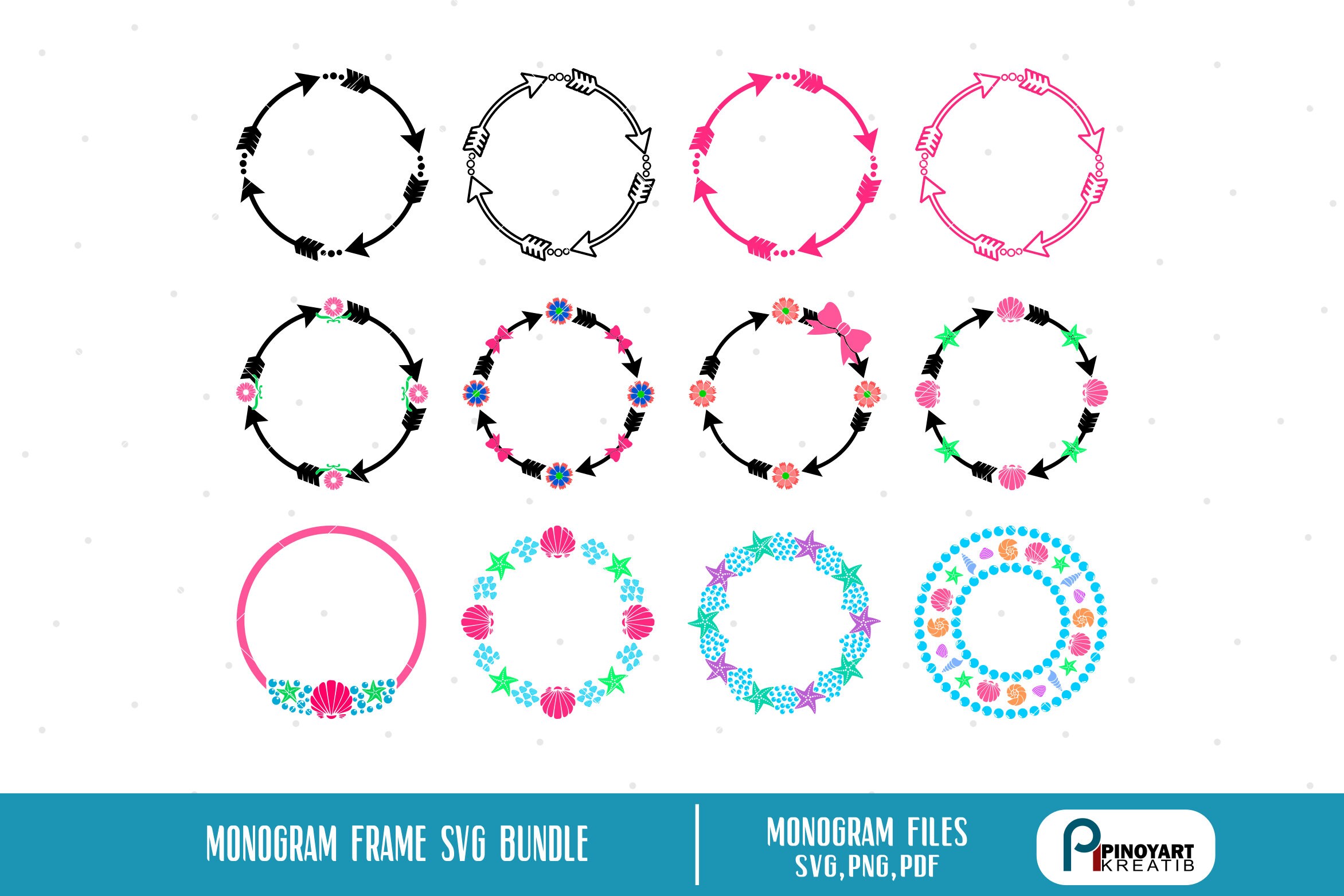 Download monogram svg monogram svg files for cricut monogram frame | Etsy
