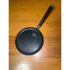 Vintage Popeil Crepe Magician-panna med non-stick-beläggning, tillverkad i USA, svart 7,5"