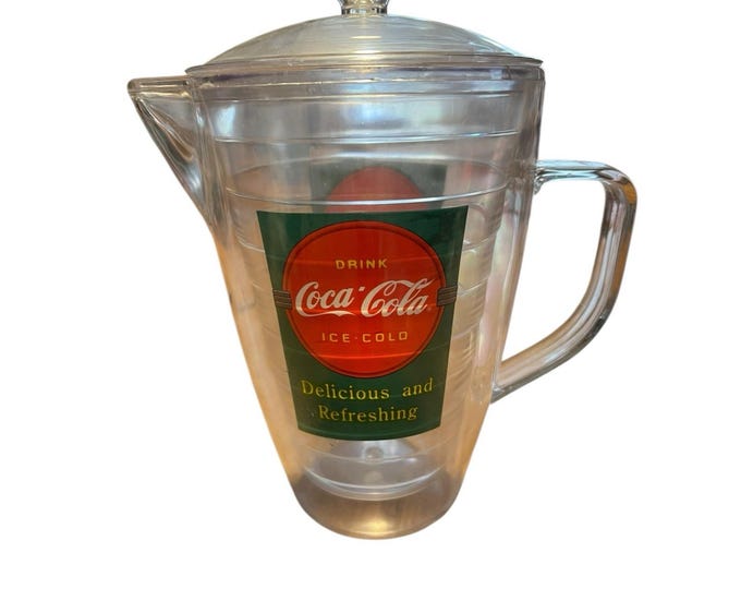 Vintage Coca Cola Pitcher With Handle Nice Condition Coke - Etsy
