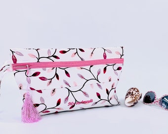 Floral Swimsuit Wet Bag: Water Resistant Beach Pouch