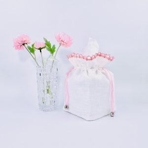 Pure Linen Tissue Box Cover, Fabric Box Cover, Tissue Box Holder, Tissue Box Cover, Fabric Tissue Box Cover, White Tissue Box Cover
