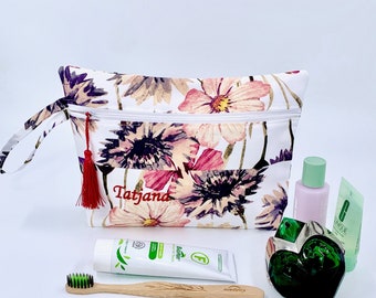 Personalized Makeup Organizer, Custom Cosmetic Bag, Waterproof Bikini Bag, Embroidered Bachelorette Party Gift, Unique Gift for Best Friend