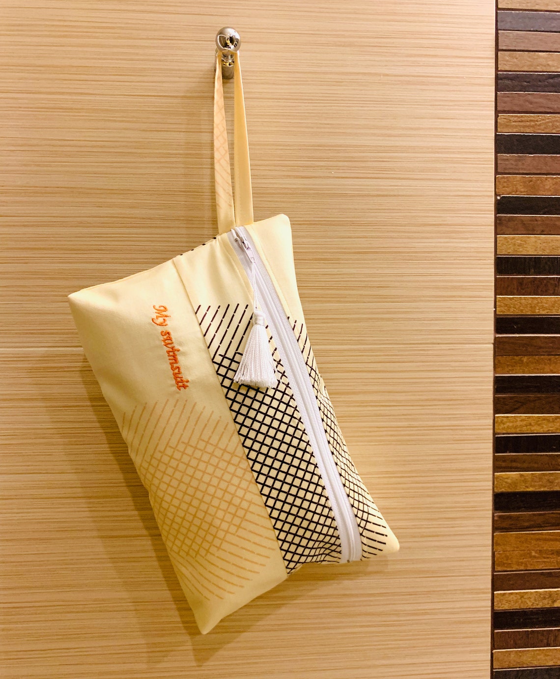 Swimsuit Bag / Wet Bikini Bag / Water Resistant Bag / Zippered Etsy