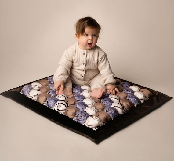Handmade Bubble Quilt: Sensory Play Mat, Tummy Time Blanket