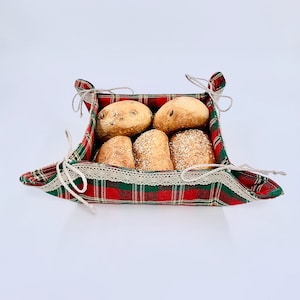 Linen Bread Basket, Organic Food Storage, Natural Linen Bread Storage, Pure Linen Basket For Bread, Linen Table Decor, Housewarming Gift