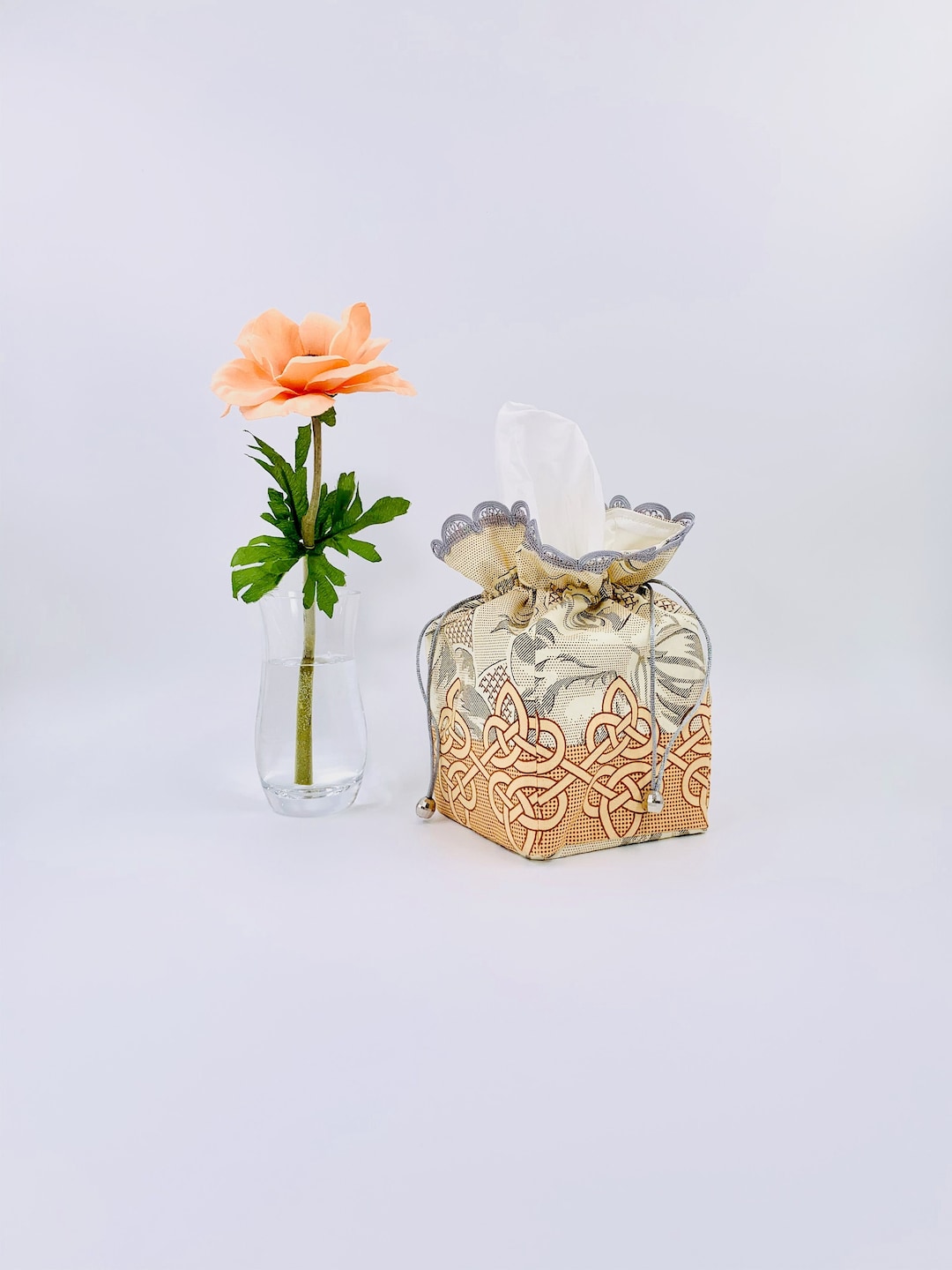 Tissue Box Cover / Floral Tissue Box Cover / Fabric Box Cover / Tissue ...