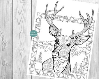 Deer Coloring Page