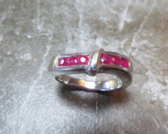 Sterling Silver and Ruby Ring