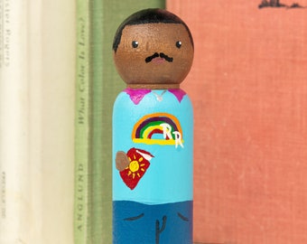 Reading Rainbow Levar Burton Peg Doll