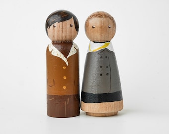 Harold & Maude Peg Dolls